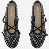Ballerine in pelle con perline S103710 SUEBLK MACH & MACH 