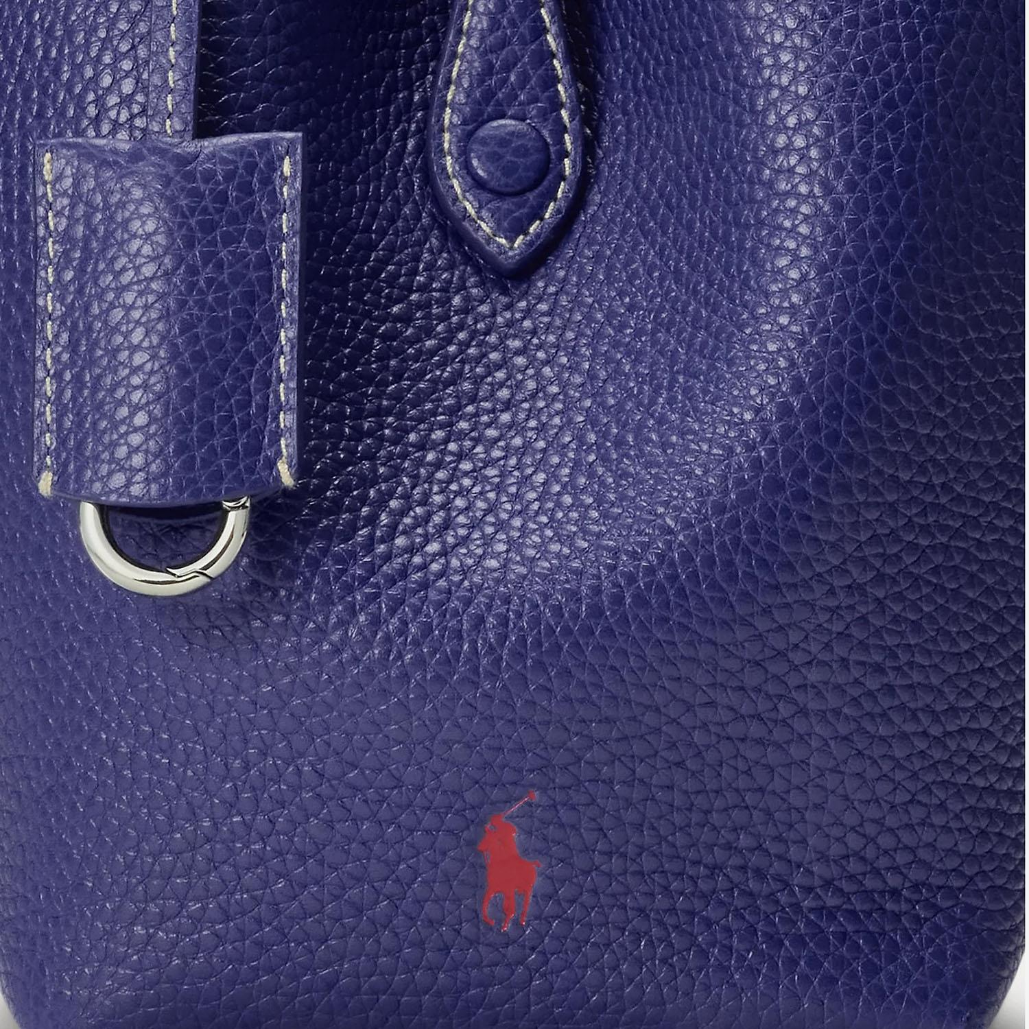 Tote Polo Play piccola in pelle martellata 428944657 009 POLO RALPH LAUREN 