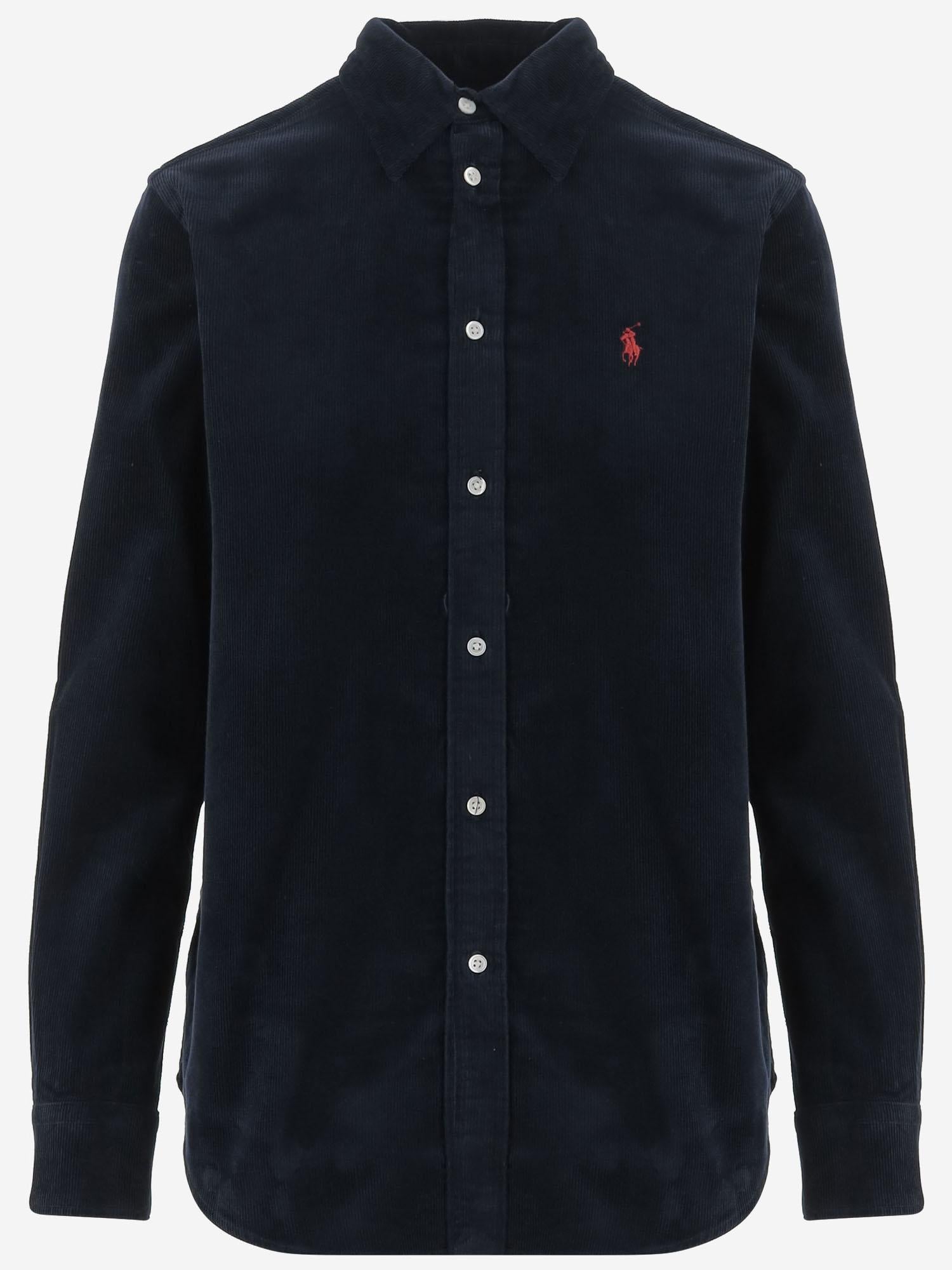CAMICIA IN VELLUTO DI COTONE CON LOGO 211A93203 008 POLO RALPH LAUREN 