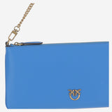 POCHETTE IN PELLE CON LOGO 102747 A0F1F32Q PINKO 