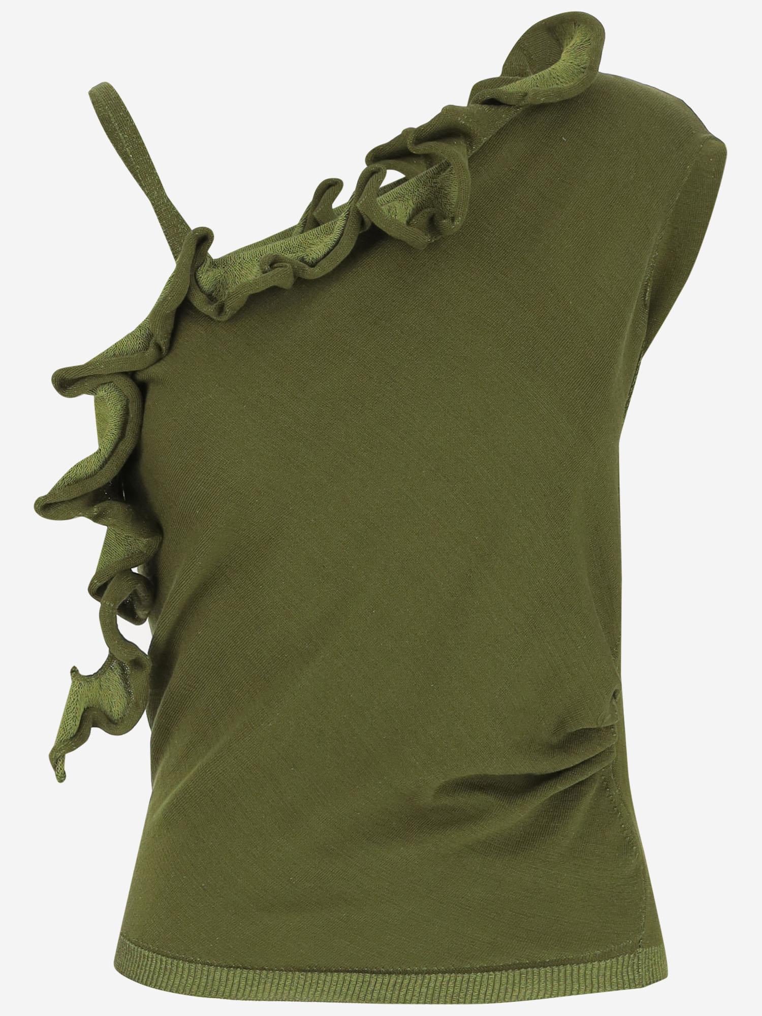 Top monospalla in misto cotone 011239 1716607 DRIES VAN NOTEN 