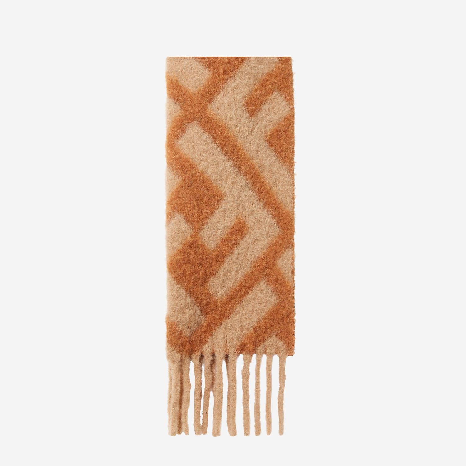 Sciarpa FF in misto alpaca e lana FXT460 AYKQF1U6S FENDI 