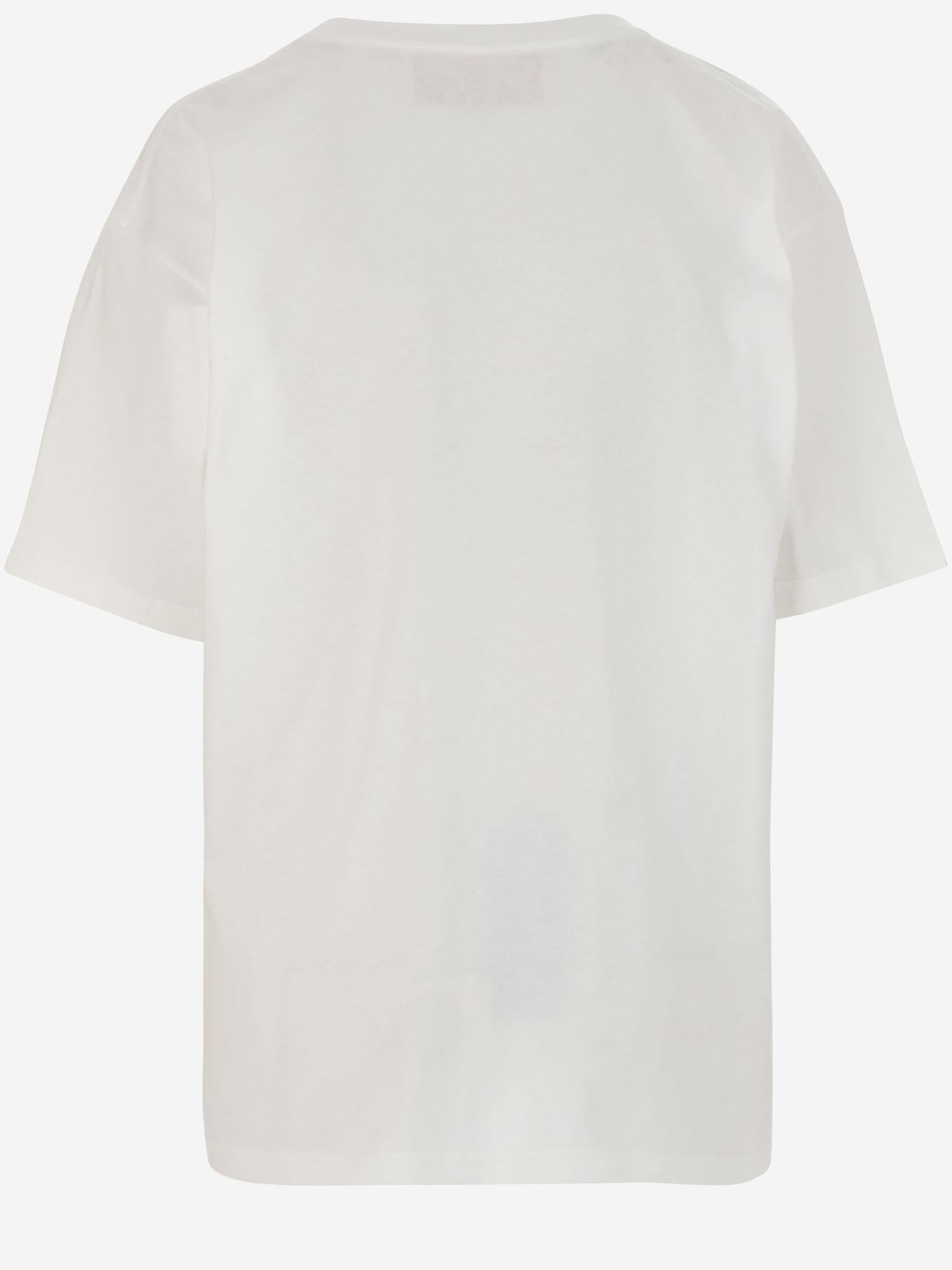 T-SHIRT IN JERSEY  DI COTONE CON STAMPA CHEZ VALENTINO 6B3MG24Q95W A03 VALENTINO 