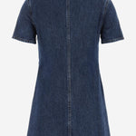 MINI ABITO IN DENIM DI COTONE CON FIOCCHI PF25812SBL BLUE SELF PORTRAIT 