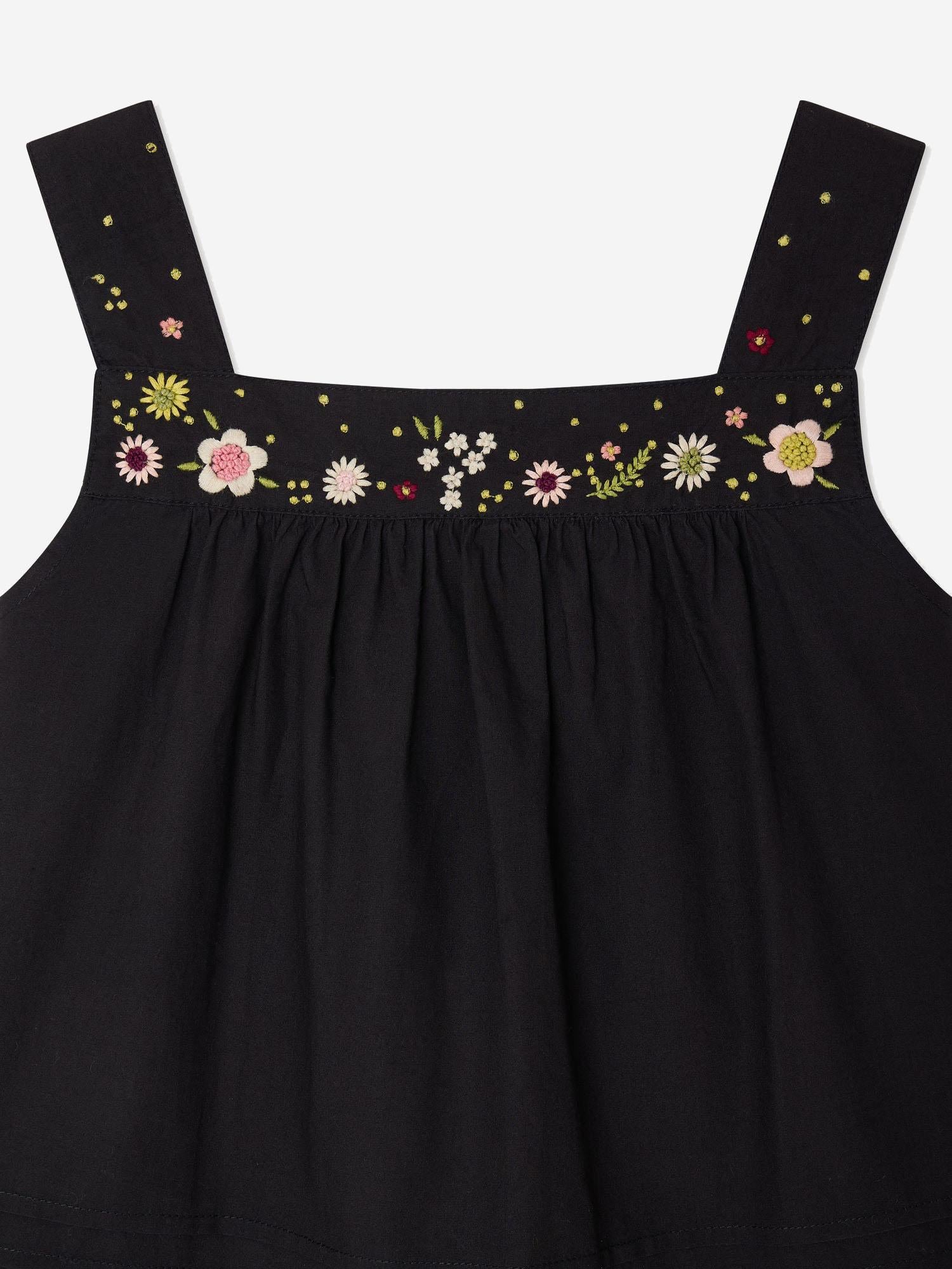 Top Elija con ricami floreali in cotone biologico S06GBLW00002 199A BONPOINT KIDS 