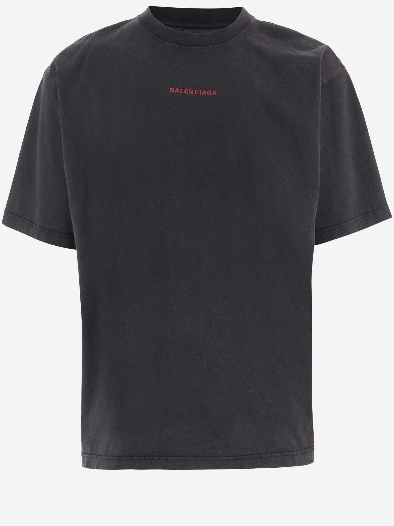 T-SHIRT IN COTONE CON LOGO 764235 TTVJ18483 BALENCIAGA 