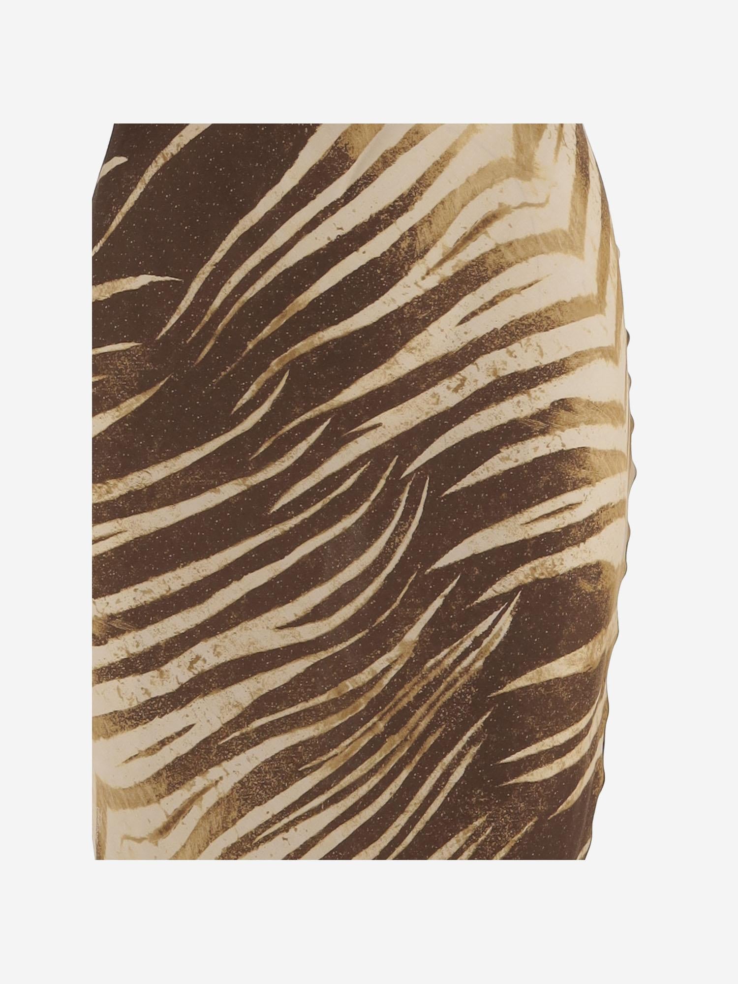 ABITO IN VISCOSA CON STAMPA TROPICALE 80PAO925 NS819751 JUST CAVALLI 