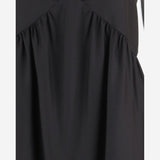 ABITO IN SETA CON DETTAGLIO IN PIZZO 10752W3960 BLK THE ROW 