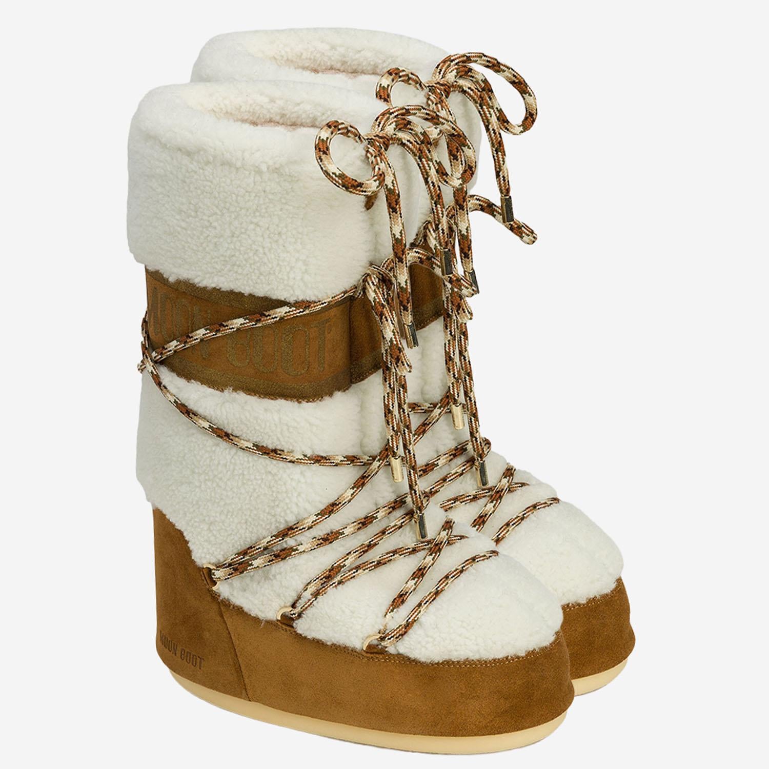 STIVALI ALTI ICON IN SHEARLING 1402610 MA03 MOON BOOT 