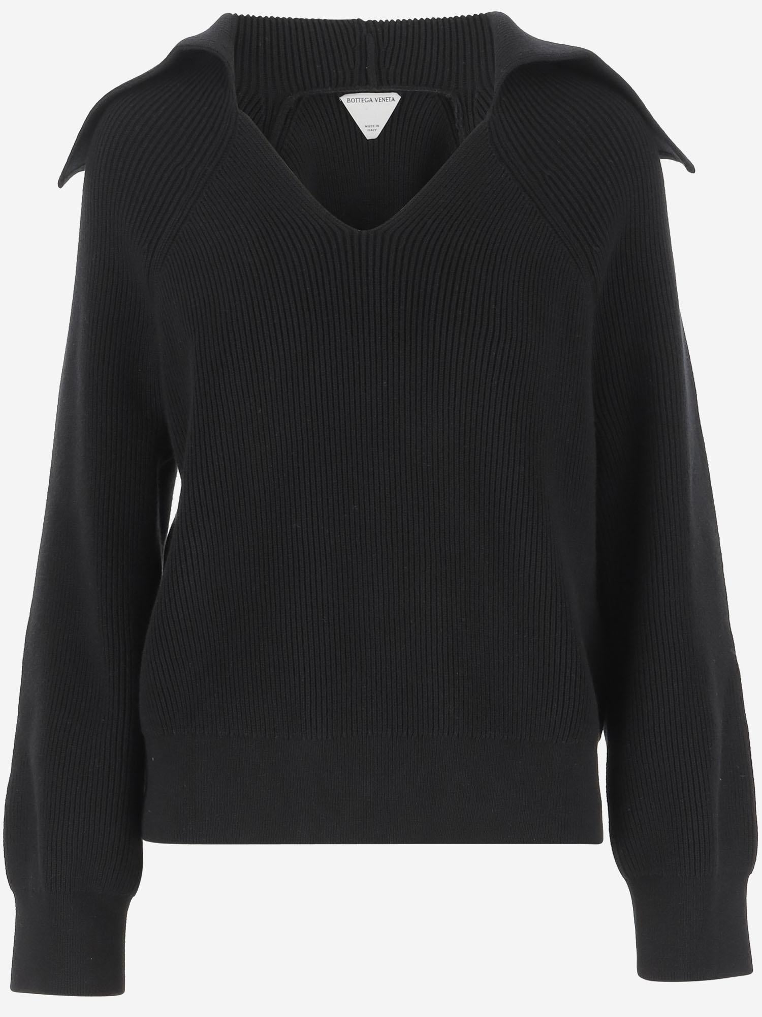 MAGLIONE IN MISTO COTONE STRETCH 820109 V59X01000 BOTTEGA VENETA 