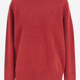 MAGLIONE IN CASHMERE 6252K21147 CRIMSON CARVEN 