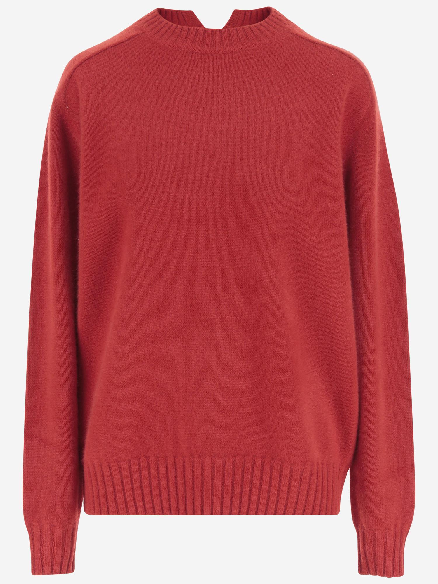 MAGLIONE IN CASHMERE 6252K21147 CRIMSON CARVEN 