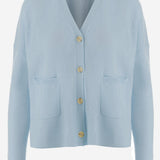 CARDIGAN IN LANA E CASHMERE 26217740 10 ALLUDE 