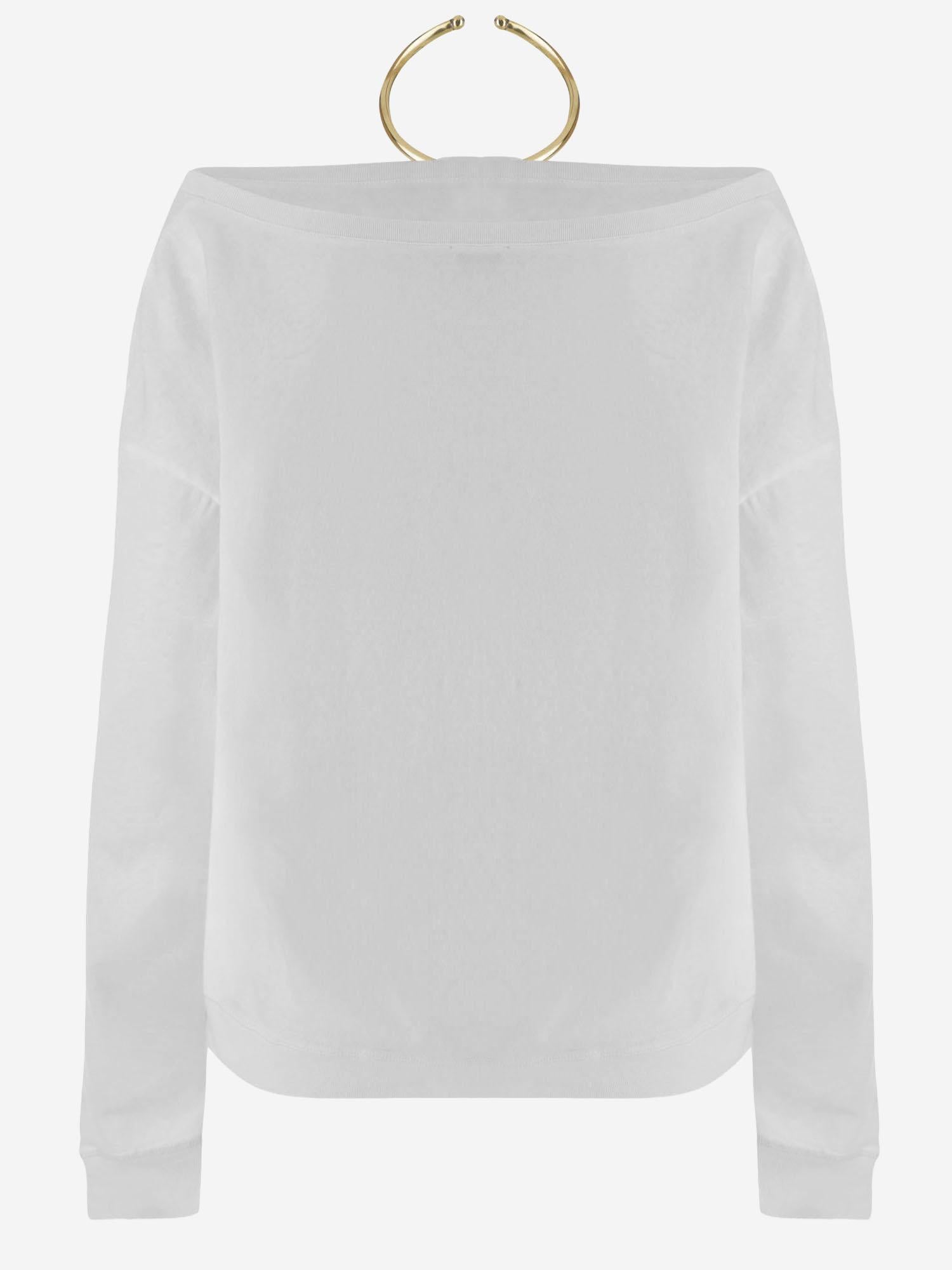 TOP IN COTONE CON ANELLO METALLICO WJE29 JER040001 DARKPARK 