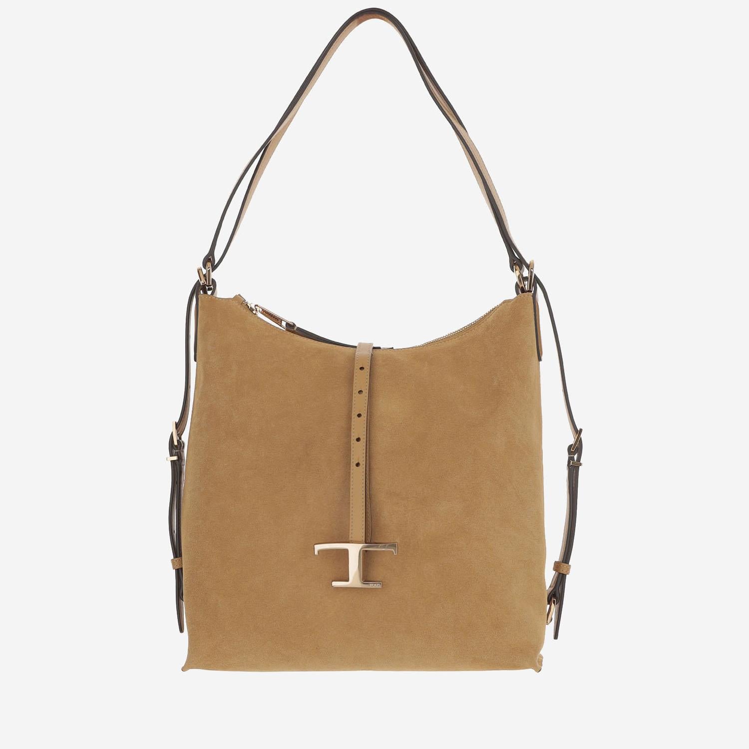 BORSA A SPALLA IN PELLE SCAMOSCIATA XBWTSEW0200P3A S403 TODS 