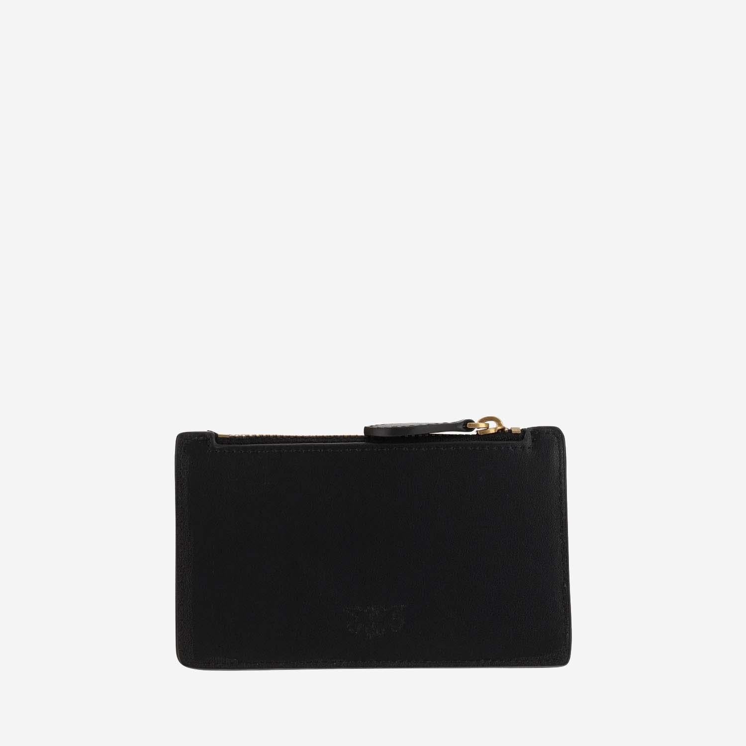 PORTA CARTE LOVE BIRDS IN PELLE 100251 A0F1Z99Q PINKO 