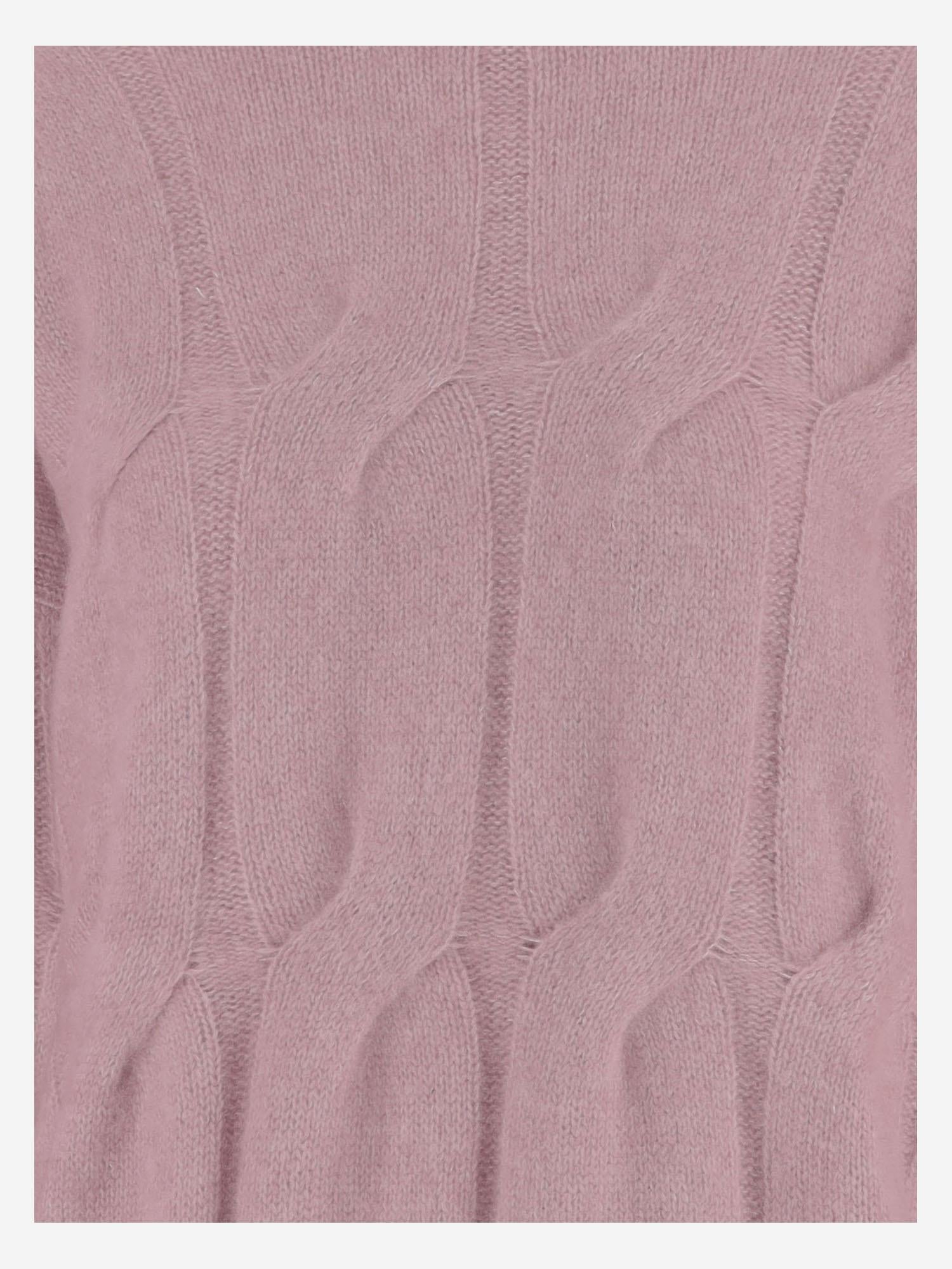 MAGLIONE TRECCIA IN CASHMERE E SETA 25577002 60 ALLUDE 
