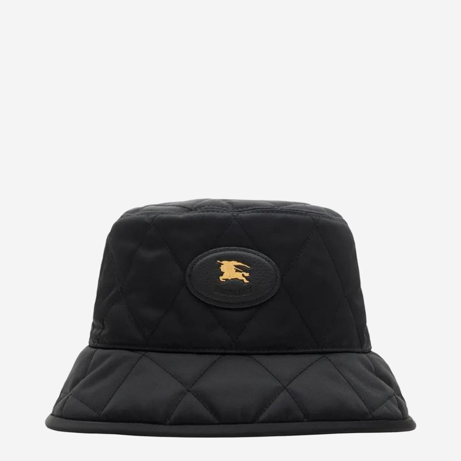 CAPPELLO BUCKET TRAPUNTATO A FERRO DI CAVALLO 8125534 BLACK BURBERRY 