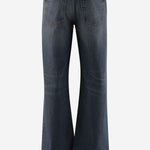 Jeans in denim di cotone con dettaglio morsetto 860844 XDDF04011 GUCCI 