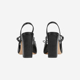 Décolleté slingback in pelle con Morsetto 845891 AAFK11000 GUCCI 