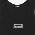 CANOTTA IN COTONE STRETCH CON LOGO 1023210 1A172221B000 VERSACE 