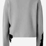 Maglione in misto lana stretch con pizzo 105505 A2R1II2 PINKO 
