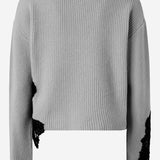 Maglione in misto lana stretch con pizzo 105505 A2R1II2 PINKO 