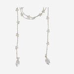 COLLANA CON PERLE VCREAM WHITEROSEGRIGIO MELA 