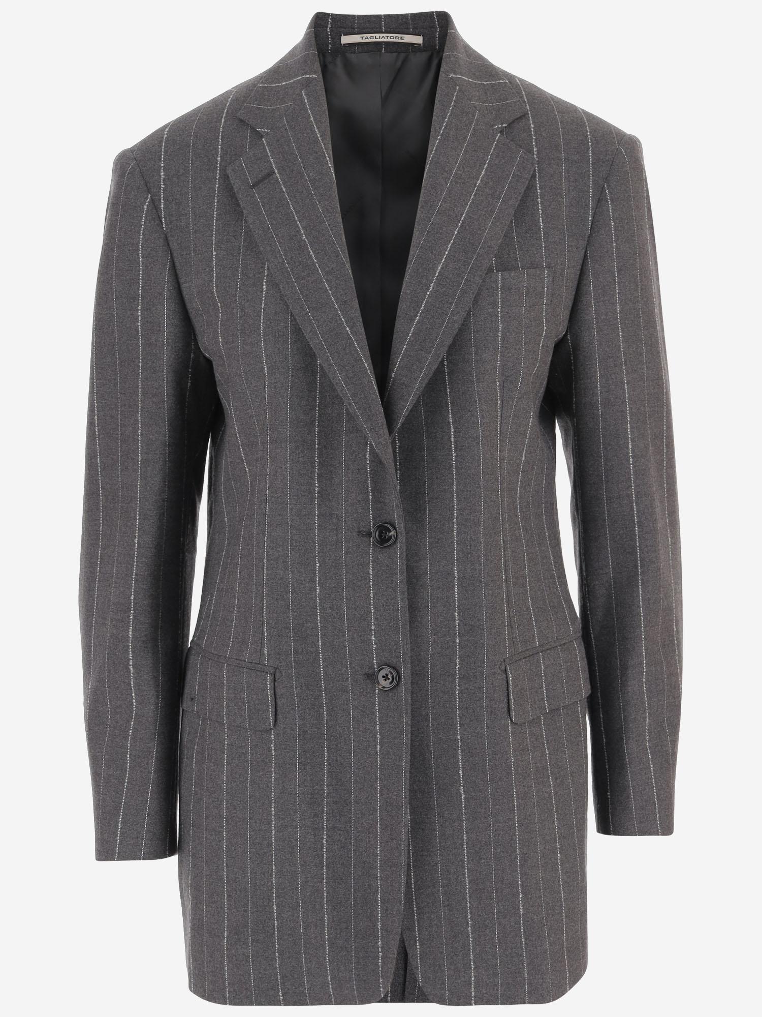 GIACCA MONOPETTO IN LANA STRETCH<BR/> JCECILY12B 930003S1188 TAGLIATORE 
