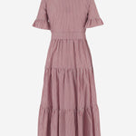 ABITO IN COTONE A RIGHE CON COLLO ARRICCIATO 4394 48510008 F.IT 