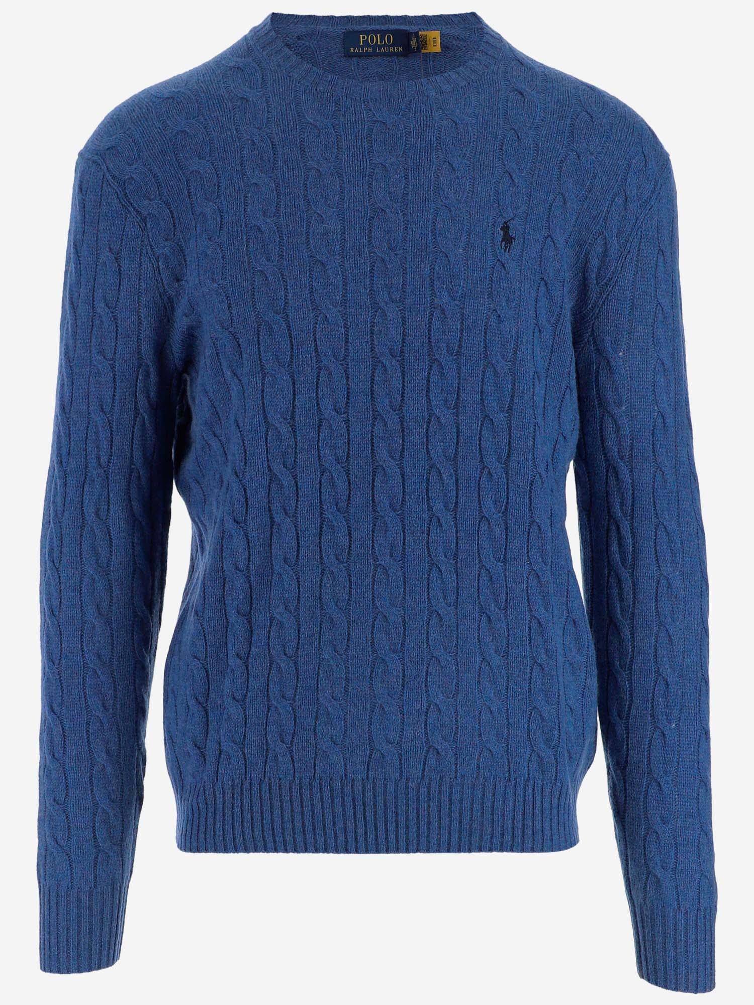 MAGLIA A TRECCE IN LANA 710876762 017 POLO RALPH LAUREN 