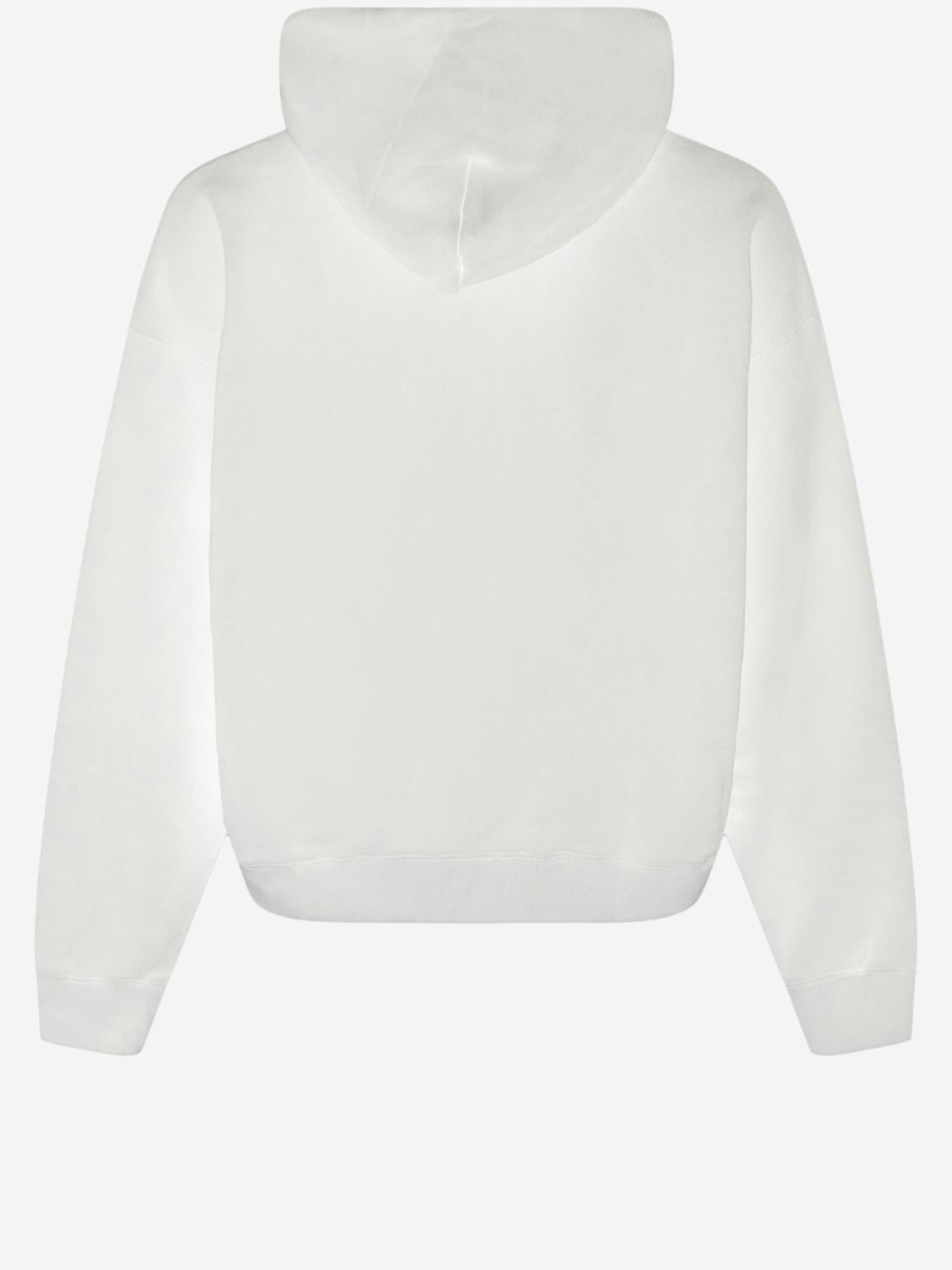 FELPA IN COTONE CON LOGO 44MBB085C9F012 0110 OFF-WHITE 