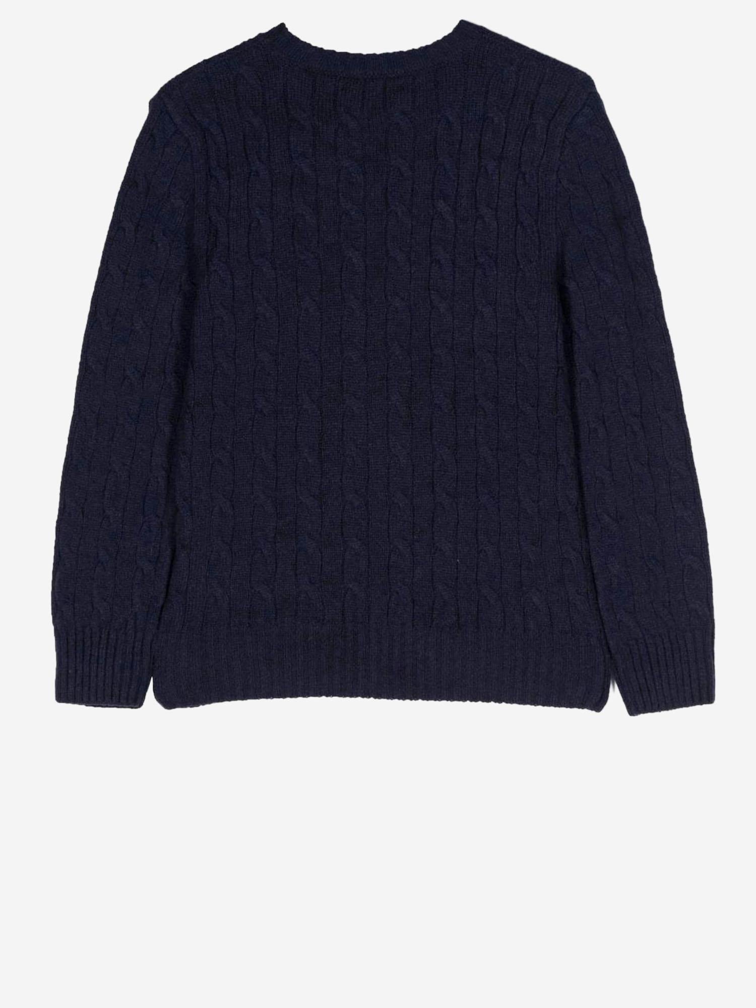 MAGLIONE A TRECCE IN LANA E CASHMERE 323877728 007 POLO RALPH LAUREN KIDS 