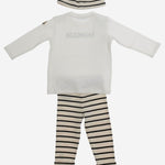 SET DI TRE PEZZI IN COTONE 8P0000189BA2 F70 MONCLER ENFANTS 