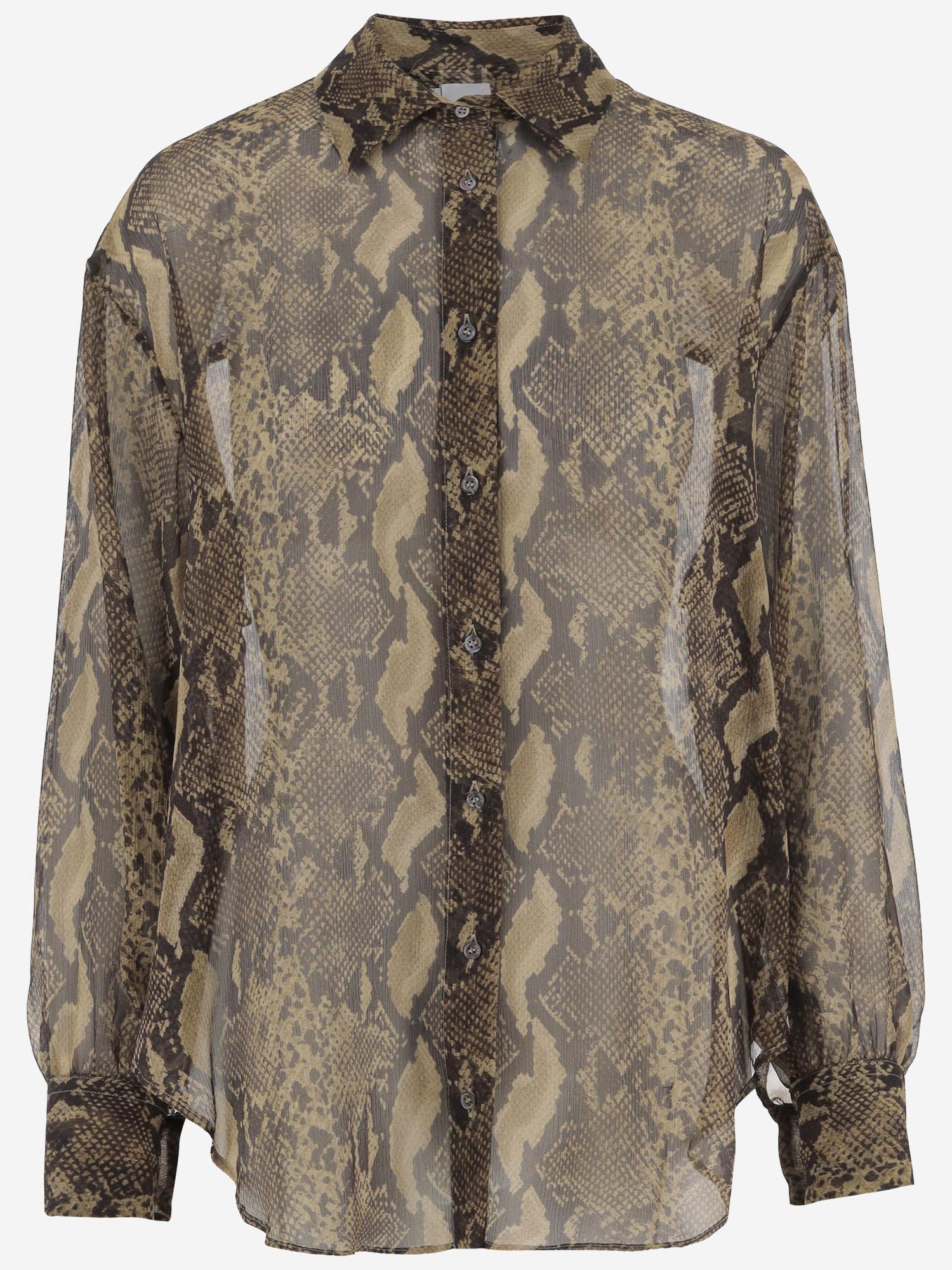 CAMICIA IN SETA CON MOTIVO ANIMALIER 5483G406P0 60331 ASPESI 