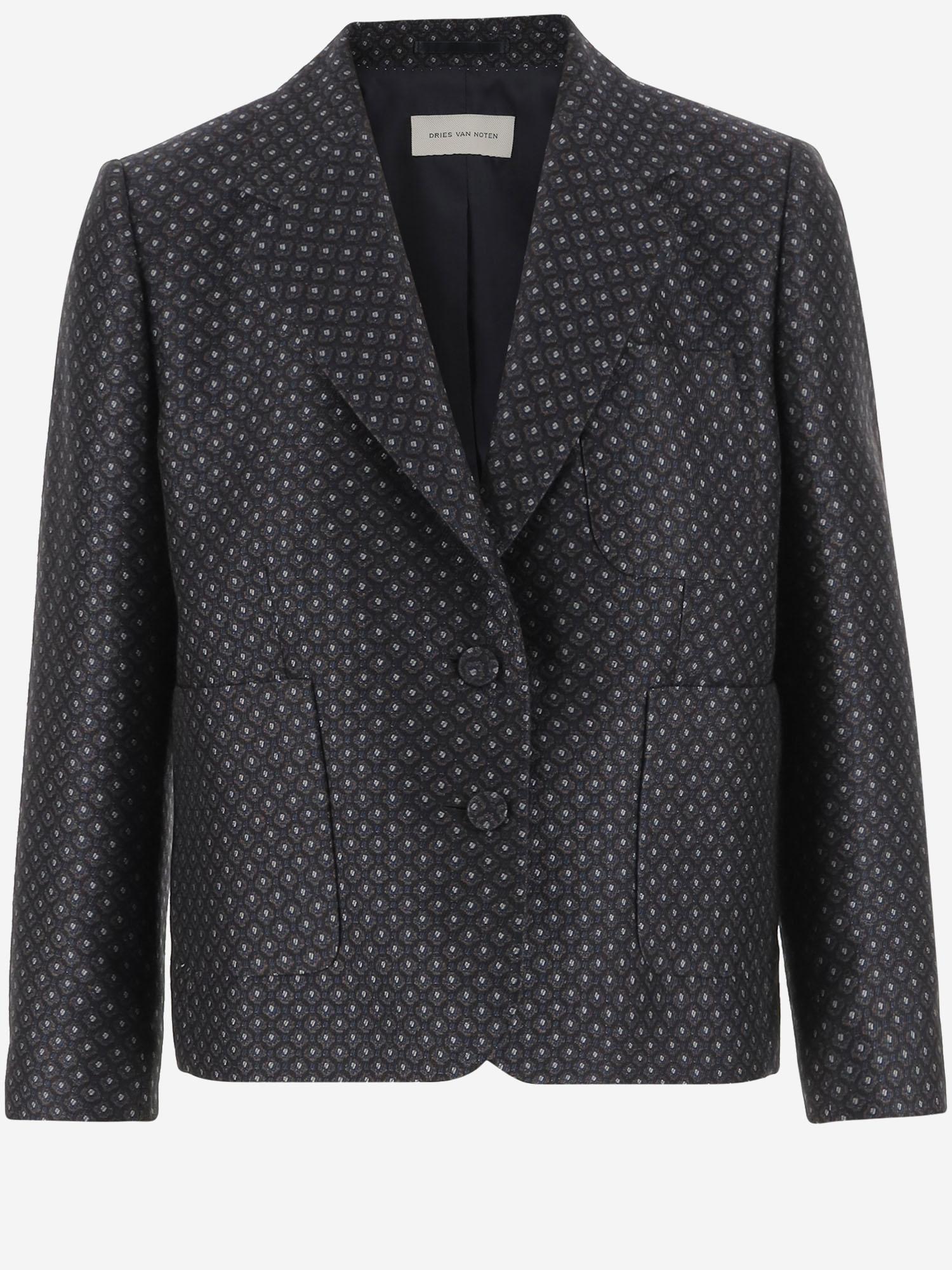 GIACCA IN MISTO LANA 010403 2351509 DRIES VAN NOTEN 