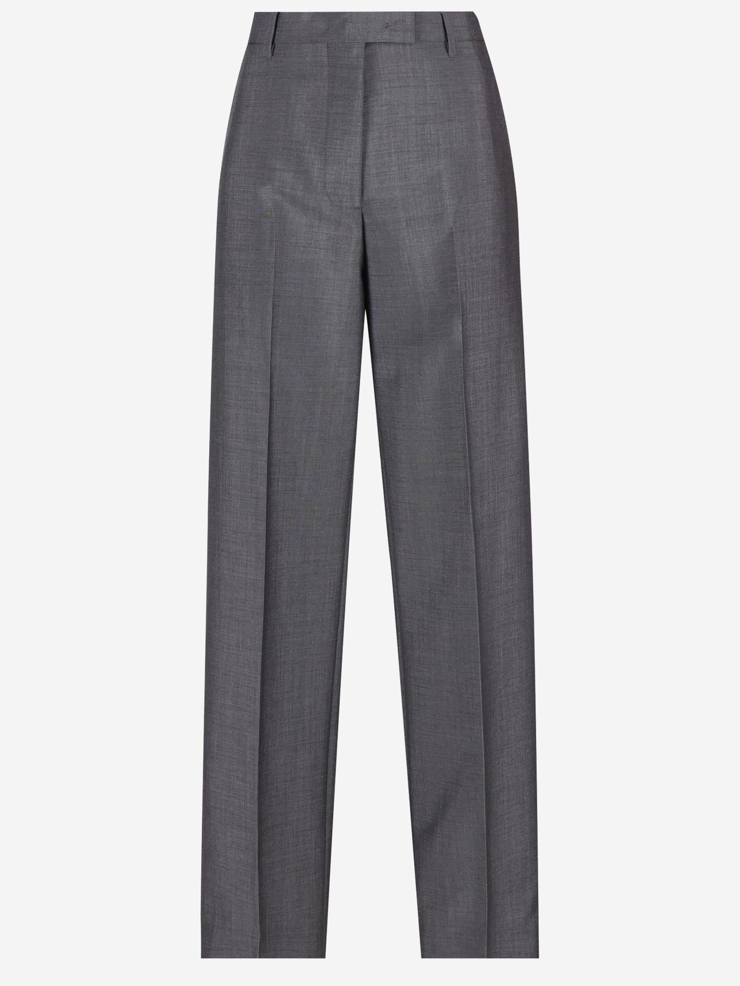 PANTALONI IN MISTO LANA MP1990 12I1F0308 MIU MIU 