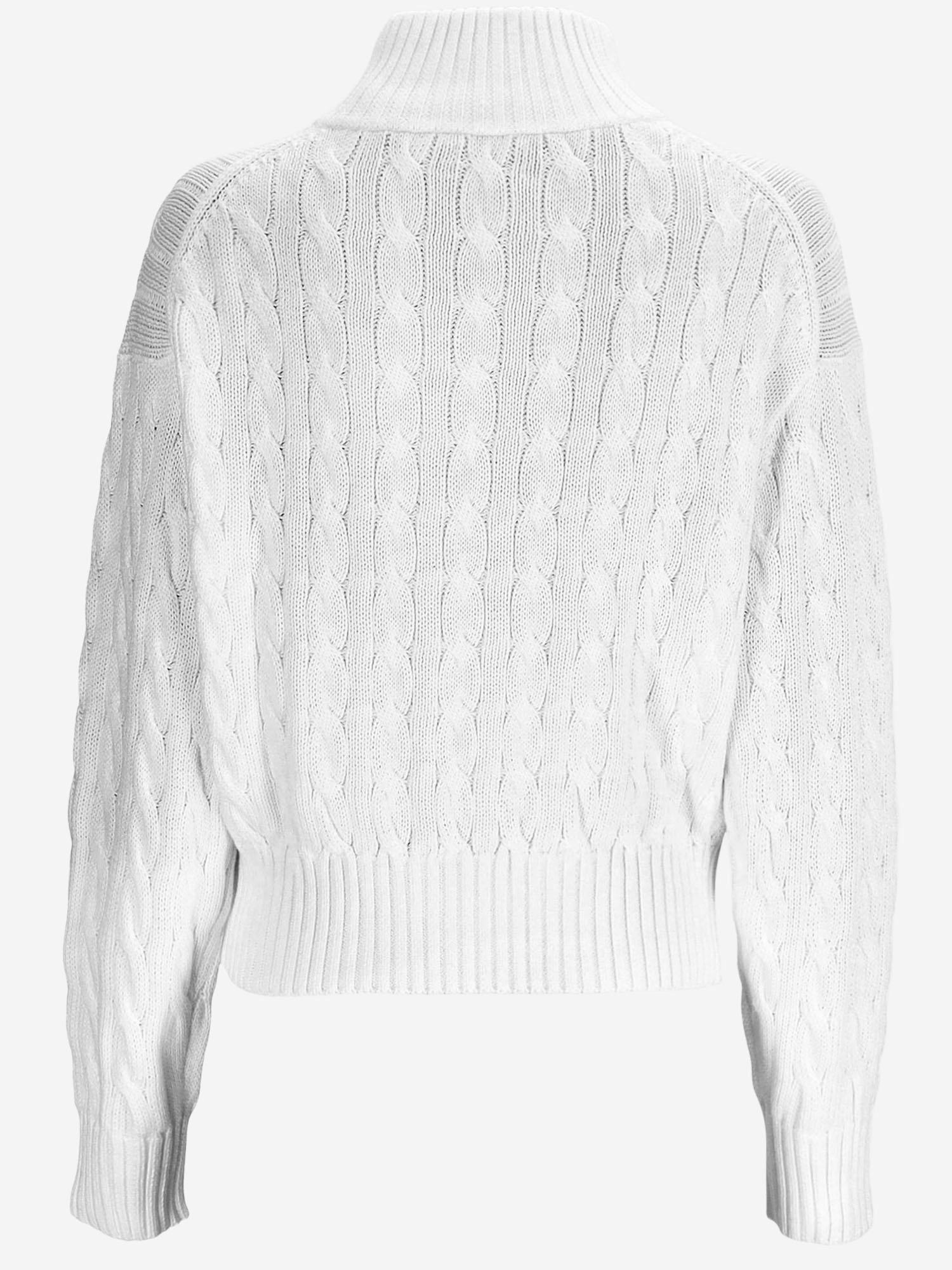 MAGLIA IN COTONE CON LAVORAZIONE A TRECCE 211963467 001 POLO RALPH LAUREN 