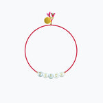 BRACCIALE SHELL CON PERLE IN VETRO SHELLPEACE  SORBET ISLAND 