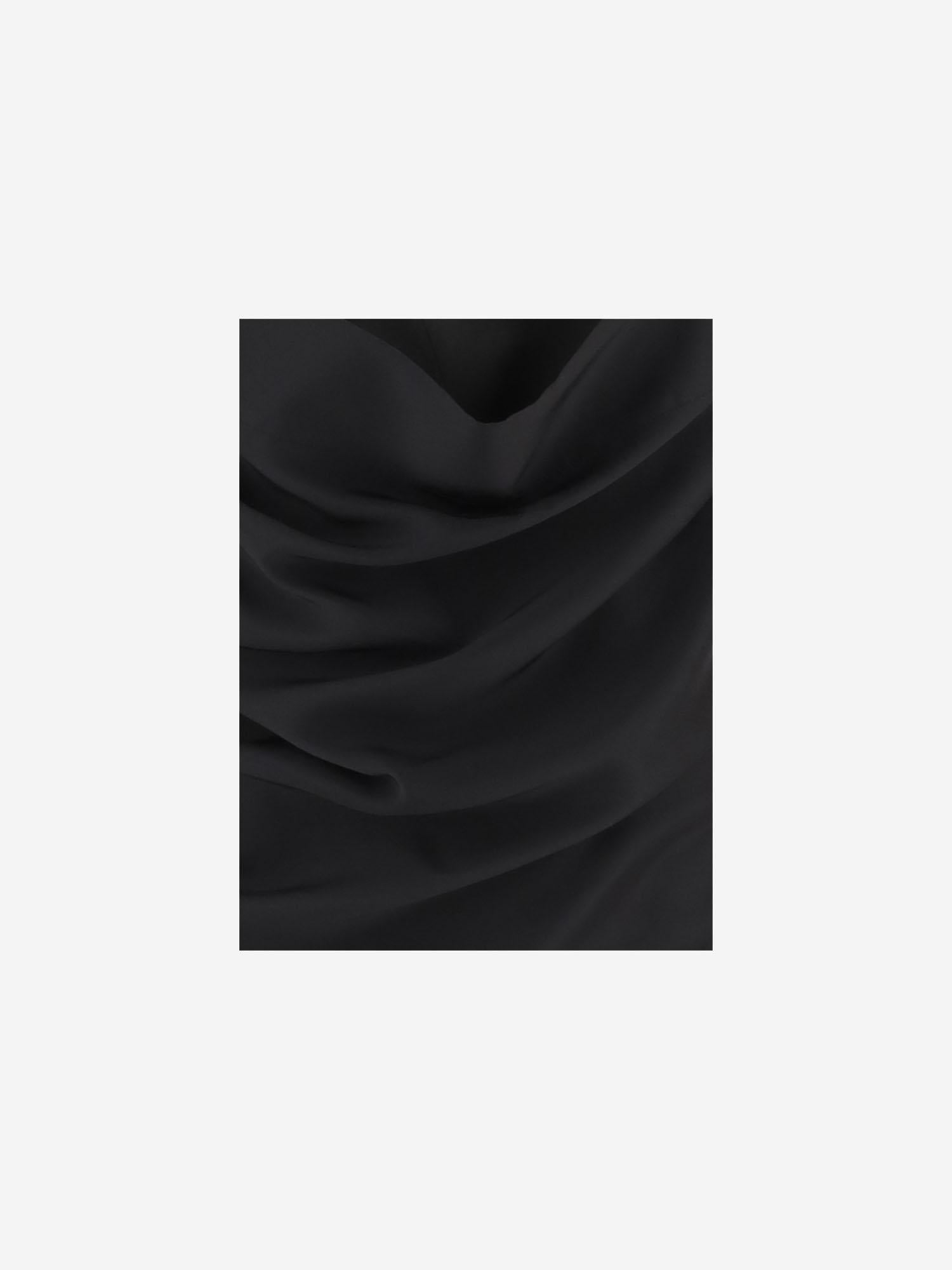 ABITO LINGERIE IN SETA CON DRAPPEGGIO 6261K21075 DeepBlack CARVEN 