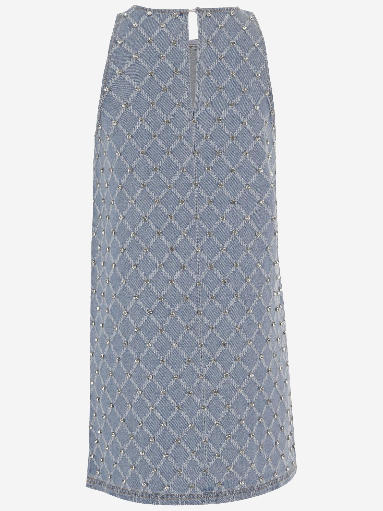 Abito Amorino in cotone con strass 106245 A32NPJE PINKO 