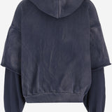 FELPA OVERSIZE CON CAPPUCCIO IN COTONE I005  CULTURA 