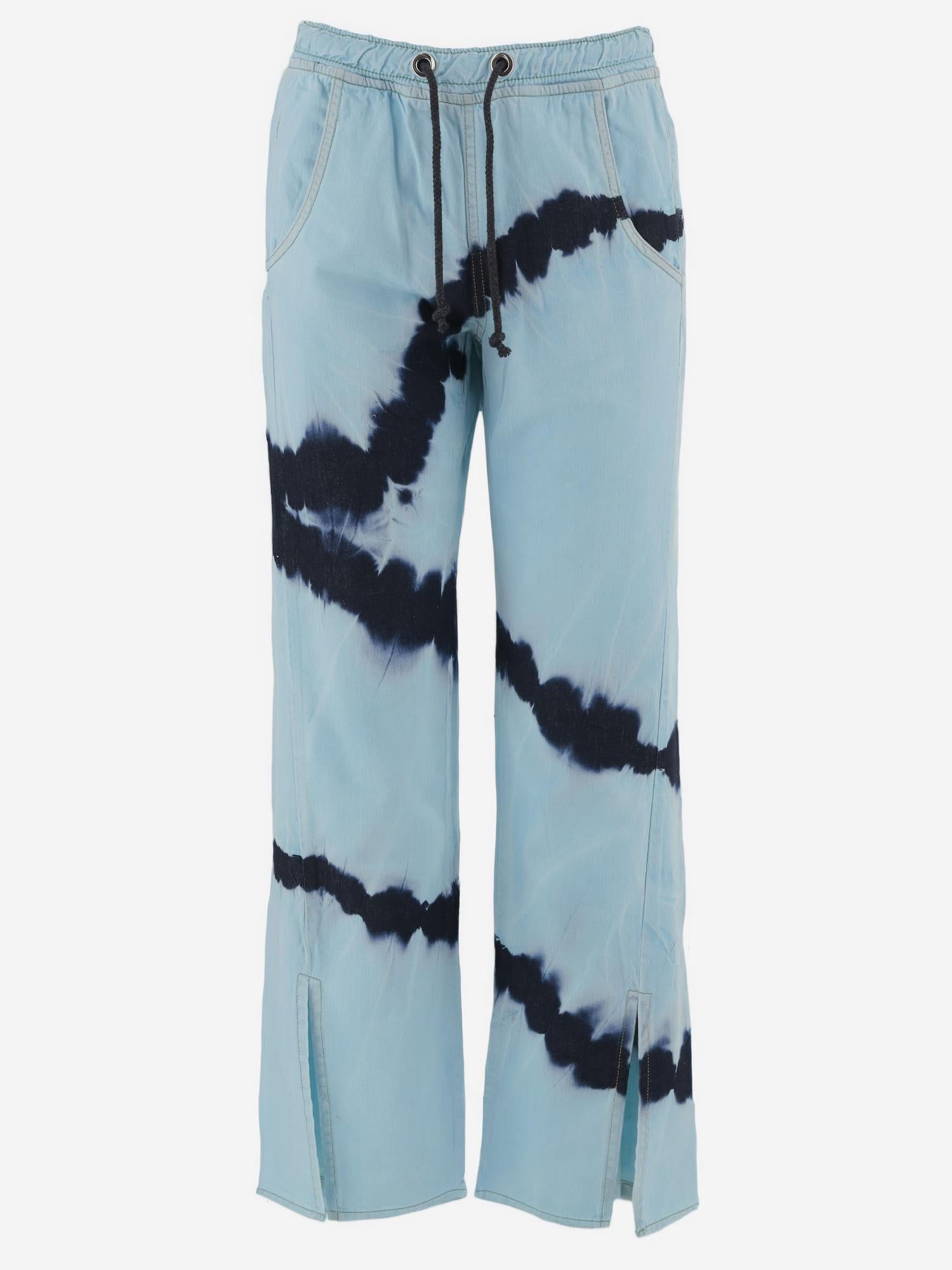JEANS IN COTONE CON MOTIVO TIE-DYE DAM26TU2 BLUE DONT @ ME 