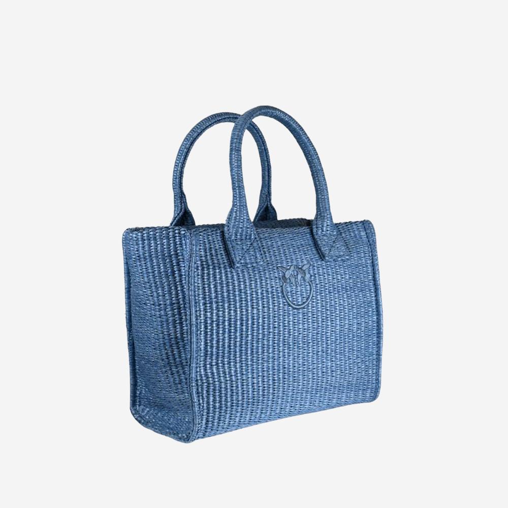 BORSA SHOPPING IN RAFIA 106832 A39YE5Y PINKO 