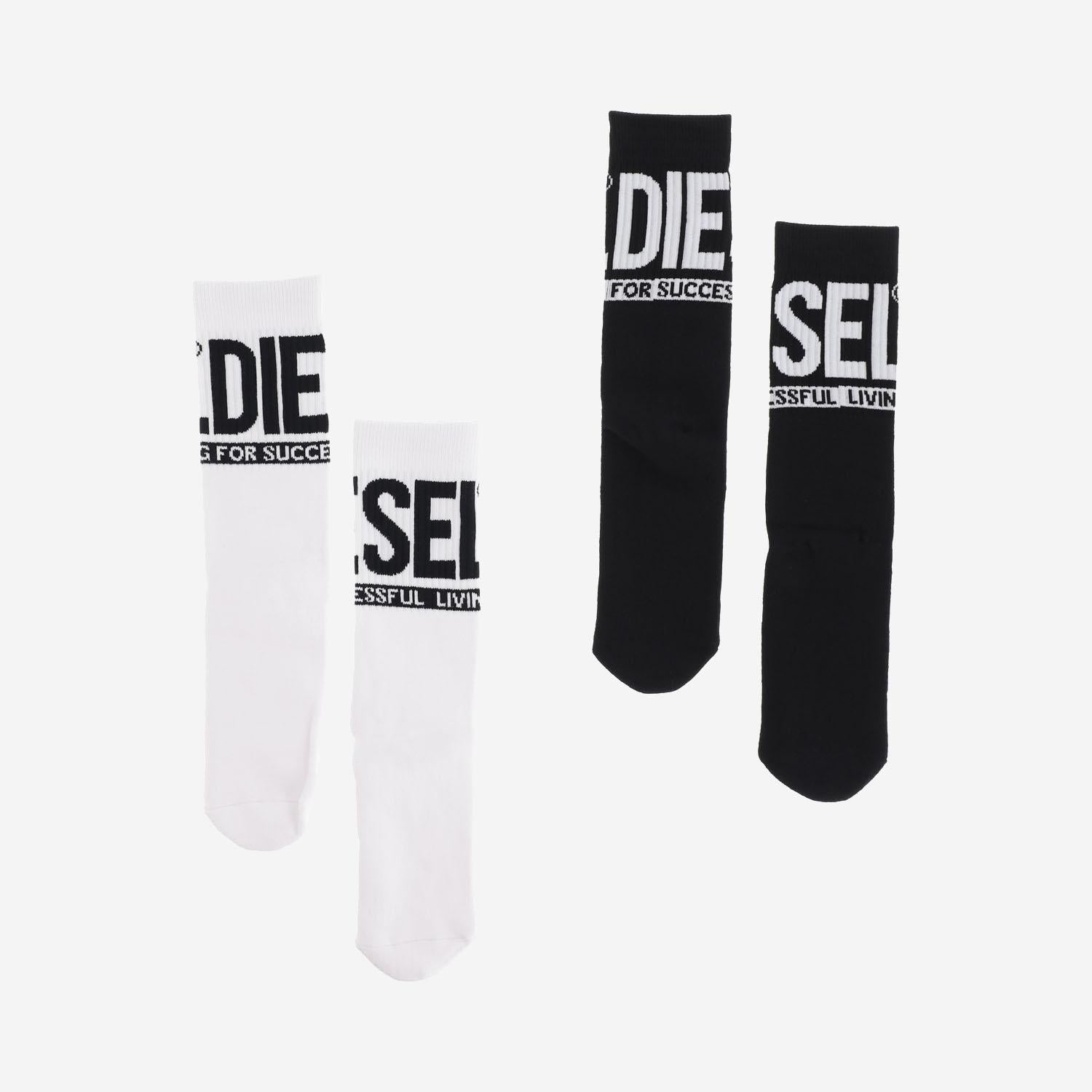 SET DI DUE PAIA DI CALZINI CON LOGO 00J4MX 0BAWNK900G DIESEL KIDS 