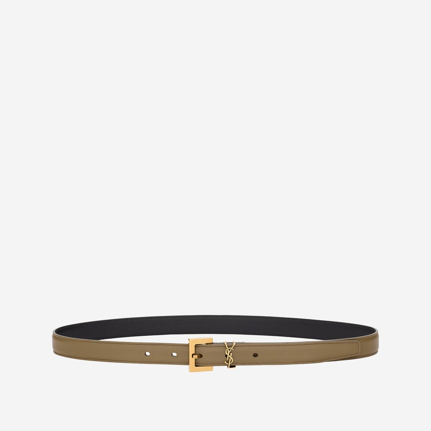CINTURA IN PELLE CASSANDRE 554465 BOO0W3397 SAINT LAURENT 