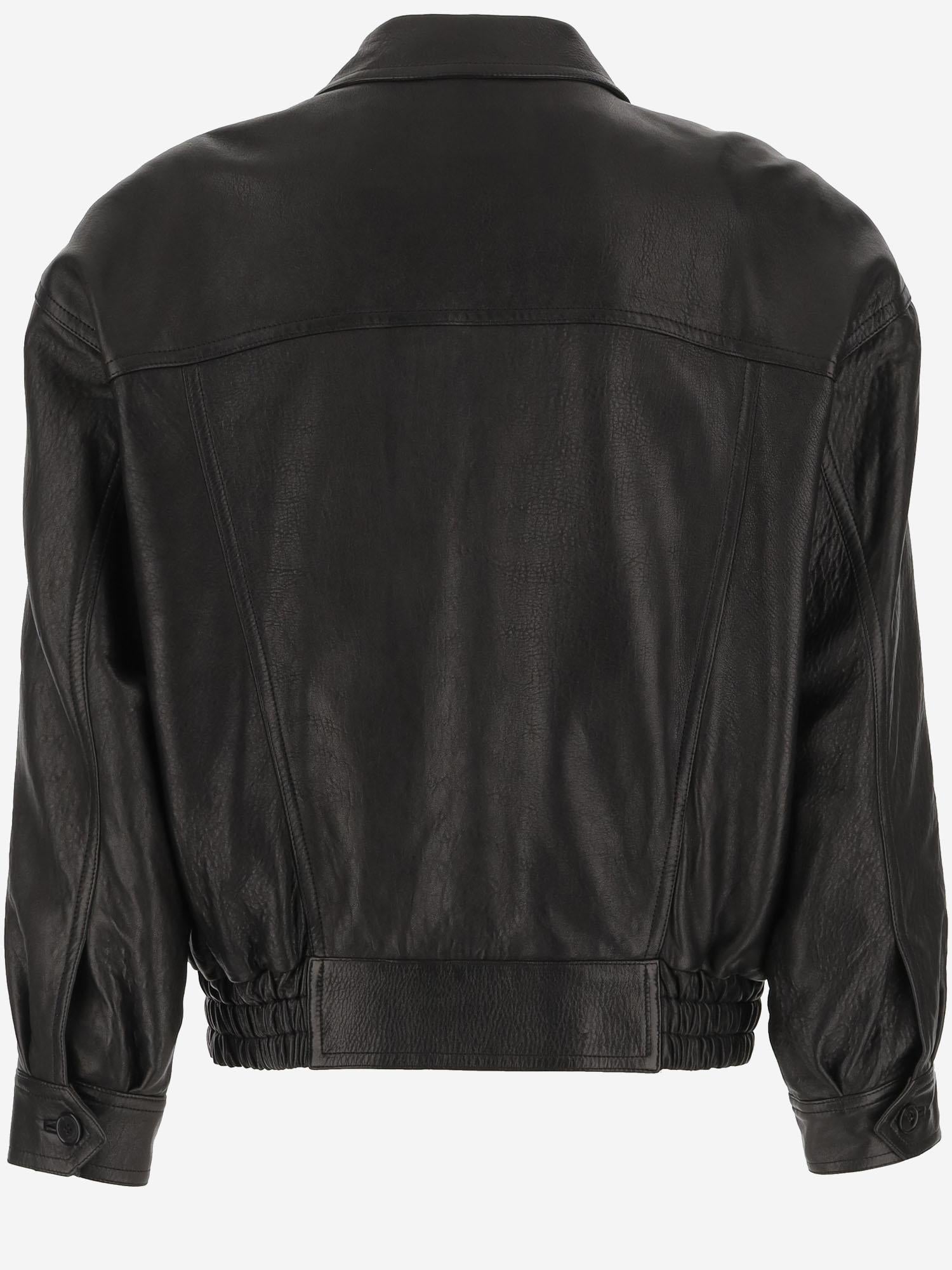 GIACCA BOMBER IN PELLE DI AGNELLO 843656 YCNF21000 SAINT LAURENT 