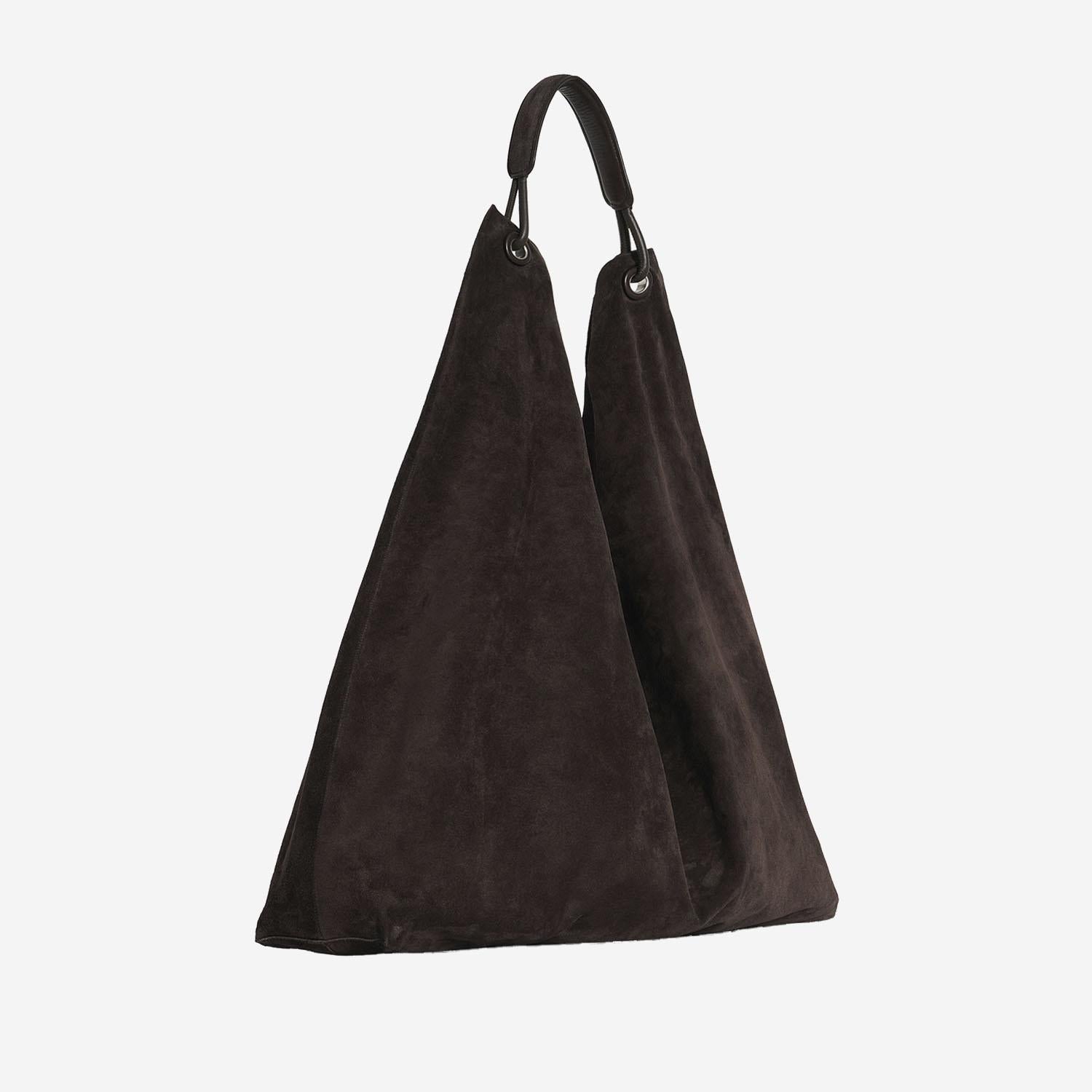 BORSA IN PELLE SCAMOSCIATA BINDLE THREE W1263L613 BRMS THE ROW 