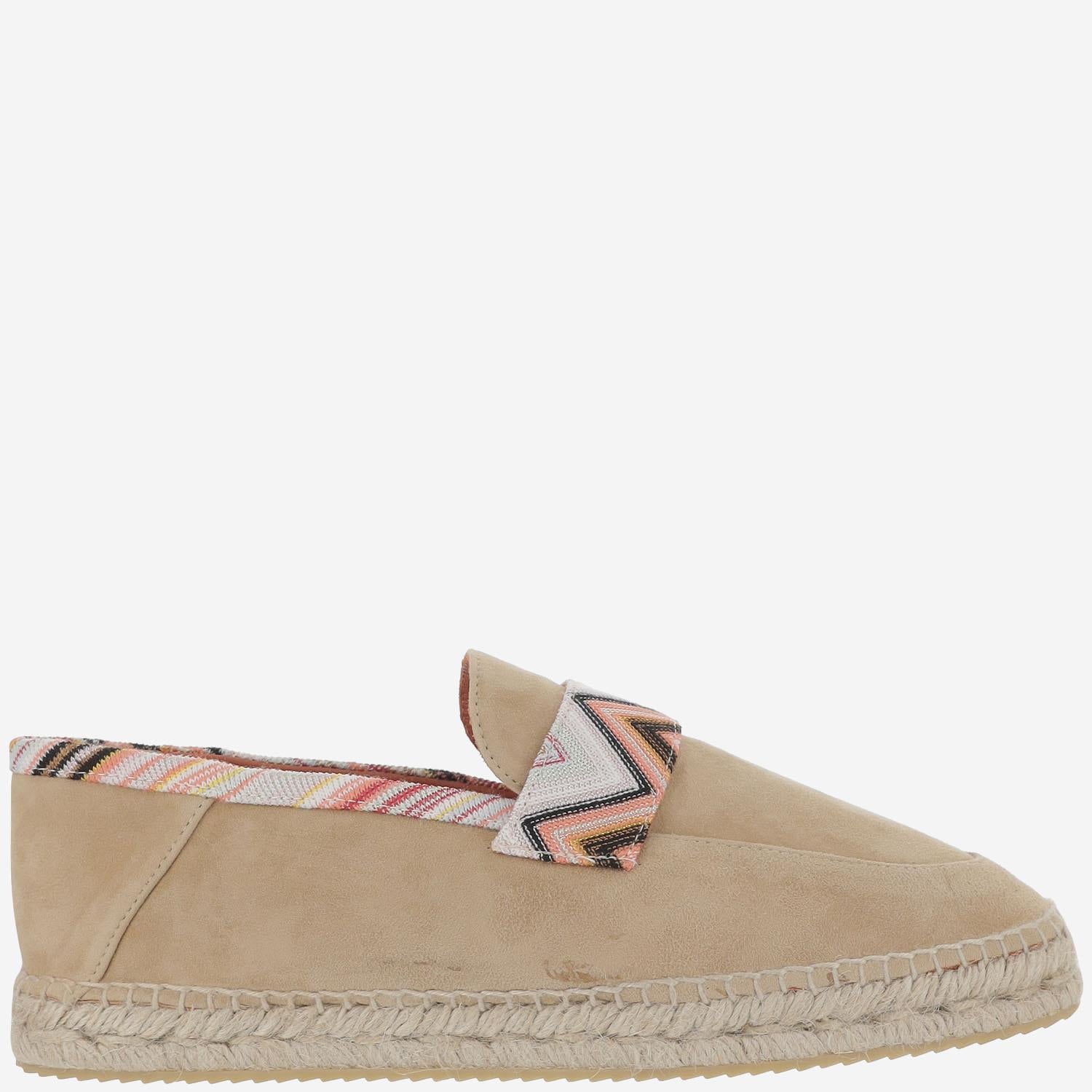 Espadrilles in misto viscosa con motivo zigzag MWB013 020 MISSONI 