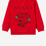 FELPA IN COTONE CON STAMPA 857454 XJHRA6178 GUCCI KIDS 